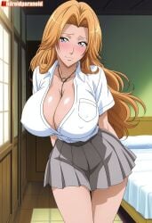 1girls ai_generated aindroidparanoid ass ass big_ass big_breasts big_butt bleach blonde_hair breasts busty curvy cute enormous_breasts fat_ass female female_only gigantic_breasts hair hi_res hips huge_ass huge_breasts human large_ass large_breasts legs massive_breasts matsumoto_rangiku matsumoto_rangiku narrow_waist school school_uniform schoolgirl schoolgirl_uniform slim_waist tagme thick_ass thick_thighs voluptuous waist wide_hips
