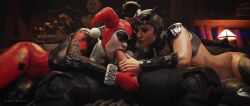 1boy 2girls 3d animated assisted_fellatio assisted_sex athletic athletic_female background balls bare_breasts bat batman batman:_arkham_knight batman_(bruce_wayne) batman_(series) big_ass big_breasts big_penis blowjob bodysuit bottomless bottomless_female breasts breasts_out bruce_wayne busty catwoman catwoman_(injustice) clothed clothed_female clothed_sex clothing clothing_aside clown_girl cock_worship cum cum_in_mouth cum_inside cupping_balls dc dc_comics deepthroat facepaint fellatio female ffm_threesome full_body geministarsign genitals group_sex half-dressed half_naked handjob harley_quinn harley_quinn_(classic) harley_quinn_(injustice) holding_penis human injustice_2 jester_hat lecheryamoreva lewddmon light-skinned_female light-skinned_male light_skin longer_than_30_seconds lying makeup male mask multiple_girls no_panties on_stomach oral oral_penetration oral_sex partially_clothed penis penis_out red_lipstick rescraft rocksteady_studios saliva saliva_on_penis selina_kyle sex shieldshroud shirt_up sound sound_effects straight superhero tagme threesome tight_clothing video
