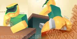 ... 1boy ambiguous_gender anon cashier cashier_(gasa4) facesitting fart fart_cloud fart_fetish farting farting_in_face farting_on_another farting_on_face gay get_a_snack_at_4_am lillipupkit male_only onomatopoeia roblox robloxian sitting_on_person tagme