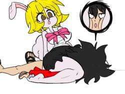 carrot_(one_piece) chrisplix female humanoid_rabbit male male/female monkey_d_luffy one_piece rabbit