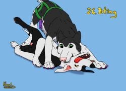 2024 anatomically_correct animal_genitalia animal_vulva bird_dog bite black_body black_fur black_nose canid canine canine_genitalia canine_vulva canis claws colored_nails dalmatian domestic_dog duo female female/female female_feral feral floppy_ears fur genitals green_eyes hi_res hunting_dog husky jess_(kinaj) kinaj kinktober kinktober_2024 labrador leg_in_air long_fur lying mammal mixed_breed multi_nipple nails neck_bite nipples nordic_sled_dog on_back one_eye_closed open_mouth orange_eyes painted_claws paws pink_nose pink_vulva playful purple_claws pussy retriever shelby_(sketchy_shelby) short_fur spitz spread_legs spreading standing strapon teats teeth tongue tongue_out vulva white_body white_fur