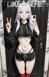 1girls accessory after_sex ai_assisted ai_generated atlantis_k breasts female frieren garter_belt garter_straps light-skinned_female light_skin lingerie long_hair medium_breasts nipples pale_skin pussy shaved_pussy sousou_no_frieren sports_bra sports_shorts stockings thighhighs vagina