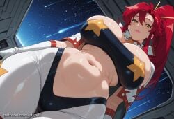 ai_generated alternate_version_at_source ass big_breasts breasts dutch_angle female hypet long_hair mommy red_hair shiny shiny_skin space standing tagme tengen_toppa_gurren_lagann thick thick_ass thick_legs thick_thighs thighs wide_hips yoko_littner