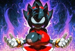 1girls ai_generated amy_rose aura bangs big_breasts black_fur black_hair black_skin blank_eyes bracelet civitai_lora dark_amy_rose dark_form dark_skin dress eyelashes female female_focus female_only furry furry_female furry_female_only furry_only gloves hair_bangs large_breasts looking_at_viewer nipple_slip no_bra no_irises no_pupils purple_aura red_dress sega smirk smirking_at_viewer solo solo_female solo_focus sonic_(series) sonic_adventure sonic_the_hedgehog_(series) sonic_x spiked_hair spiky_hair super_form torn_clothes torn_clothing white_gloves white_sclera