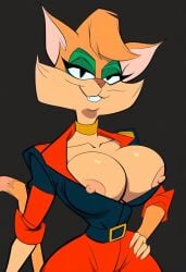 ai_generated catgirl fantomcat female female_only police_uniform self_upload tabitha_wildcat