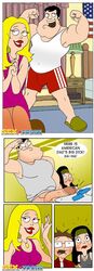 american_dad color comic female francine_smith hayley_smith human male sex_and_toons stan_smith steve_smith straight_hair