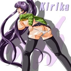 1girls bikabika eiken female kirika_misono purple_hair tagme