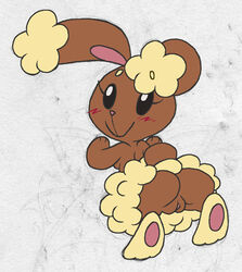 ass befpraizy blush buneary female female_focus female_only lagomorph nintendo plump_labia pokémon_(species) pokemon praiz presenting pussy rabbit spread_legs spreading video_games