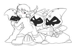 c0nnerc00n league_of_legends mmmf_foursome monochrome shortstack straight_hair tagme tristana yordle