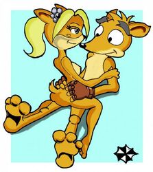 anthro bandicoot brother_and_sister coco_bandicoot color crash_(series) crash_bandicoot female fur furry incest male mammal marsupial sex shostyle sideboob straight tagme vaginal_penetration