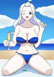 alternate_costume breasts fairy_tail female female_only mirajane_strauss outdoors outside sealllll solo swimsuit tagme