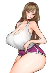 1girls big_ass big_breasts breasts brown_hair cheating cheating_wife cleavage clothed clothed_female clothing curvaceous curvy_body curvy_female curvy_figure female_focus female_only huge_ass huge_breasts large_ass large_breasts long_hair looking_at_viewer nuo original_character plump short_shorts shorts smile smiling smiling_at_viewer solo solo_female thick_thighs thighs voluptuous wide_hips wife