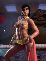 1girls 3d arab arabian arabian_clothes areolae belly_dancer belly_dancer_outfit black_hair blankpins blizzard_entertainment bocas_top brown_eyes crossover dancer dancer_outfit dark-skinned_female dark_skin egyptian female female_only fit_female harem harem_girl harem_outfit headgear hutt jabba's_palace jabba_the_hutt large_breasts loincloth middle_eastern muscular_female oola overwatch pharah princess slave slave_bikini slave_collar slave_outfit slavegirl solo star_wars twi'lek