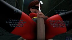 3d 3d_(artwork) big_penis caption clothed clothed_female_nude_male clothed_sex cum cumshot dirty_talk disney domino_mask elastigirl grinding helen_parr huge_cock milf pale-skinned_male penis pixar punishment pussy_rubbing pussy_rubbing_on_penis reverse_cowgirl_position smitty34 smooth_skin source_filmmaker superheroine tagme tease teasing text the_incredibles thick_thighs thighhighs unseen_male_face