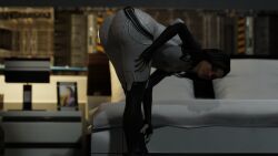 1girls 3d ass big_ass big_butt black_hair blender cabezadeperro00 clothed clothed_female clothes clothing dark_hair dat_ass female_only fully_clothed human human_only long_hair mass_effect miranda_lawson solo solo_female