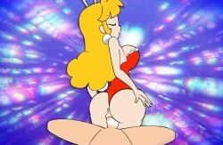 1boy 1girls akane_(parodius) animal_ears animated ass blonde_hair bouncing_breasts breasts bunny_girl clitoris earrings female happy_sex konami leotard long_hair male minus8 no_sound parodius parodius_animation_(minus8) penis pussy rabbit rabbit_ears rabbit_tail red_eyes reverse_cowgirl_position sex shorter_than_10_seconds shorter_than_30_seconds smile tagme vaginal_penetration video