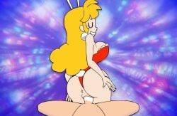 1boy 1girls akane_(parodius) animal_ears animated blonde_hair bouncing_breasts breasts clitoris earrings female happy_sex konami leotard long_hair male minus8 no_sound parodius parodius_animation_(minus8) penis pussy rabbit rabbit_ears rabbit_tail reverse_cowgirl_position sex shorter_than_10_seconds shorter_than_30_seconds smile tagme vaginal_penetration video