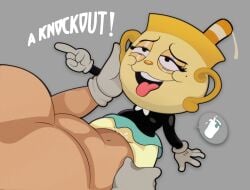 ahe_gao bodily_fluids clothed clothing cum cum_inside cuphead:_the_delicious_last_course cuphead_(game) duo english_text female female_focus female_penetrated for_a_head genital_fluids gloves gosgoz handwear human human_on_humanoid human_penetrating human_penetrating_humanoid humanoid humanoid_penetrated interspecies looking_pleasured male male/female male_penetrating male_penetrating_female mammal ms._chalice no_underwear object_head penetration sex simple_background text the_cuphead_show tongue tongue_out unseen_male_face video_games