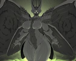 alien alien_girl alien_humanoid athletic_female big_breasts big_thighs breasts bungie destiny_(game) destiny_(video_game) destiny_2 glowing_eyes hive_(destiny) insect_girl monster_girl muscular_female non-human runawaystride savathûn savathun_(destiny) thighs wings