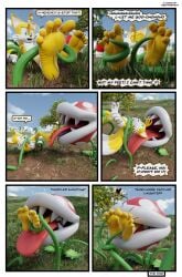 comic feet feetymcfoot furry licking male male_only mario_(series) piranha_plant sonic_(series) tails tentacle tickling tickling_feet vore