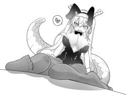 big_breasts bunnysuit cool-kyou_shinja dragon_girl female heart miss_kobayashi's_dragon_maid monster_girl solo tagme tohru_(dragon_maid)