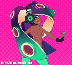 1girls 2d animated ass ass_shake back_view bouncing_breasts breasts butt dancing dark-skinned_female dark_skin female_only hi_res high_resolution highres large_ass marina_(splatoon) moikaloop mostly_nude nintendo nipples no_sound nude nude_female octoling patreon small_breasts smile solo splatoon splatoon_2 tagme thick_ass thick_thighs twerking video voluptuous wide_hips