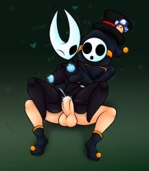 1boy 1girls anthro anti_groove arthropod balls blobslimey blue_nipples blue_pussy breast_grab breasts crossover cum cum_in_pussy cum_inside duo fecharis female_penetrated front_view genitals heart hollow_knight horn hornet_(hollow_knight) insect_girl insects interspecies male/female male_penetrating_female mario_(series) mask moaning naked nipples pants_down penetration penis penis_in_pussy pussy pussy_juice sex shy_guy sitting sitting_on_person sweat testicles top_hat vagina vaginal_penetration video_games