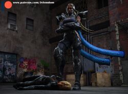 3d 3d_(artwork) blender catfight choking crossed_arms dominant dominant_female domination dominatrix female_domination femdom fight jvfemdom knocked_out lezdom master_raven nina_williams passed_out pinned pinned_down stepped_on stepping_on_female stomp stomping tekken tekken_7 trample trampling victory victory_pose wrestlingryona