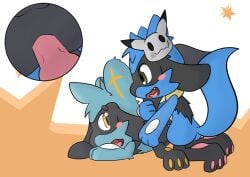 alec_the_riolu anal anal_sex doggy_style duo feral from_behind_position genitals hugo_the_riolu hugoriolu male male/male nintendo penetration penile penile_penetration penis penis_in_ass pokémon_(species) pokemon riolu sex video_games