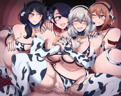 1boy 4girls animal_ears bikini censored cheating_wife clothing cow_ears cow_print crossover ear_tag erect_nipples extremely_large_filesize eyepatch_bikini female female_focus gloves grimmelkin harem high_resolution horns huge_breasts komi-san_wa_komyushou_desu komi_shuuko large_filesize mieruko-chan milf multiple_girls my_teen_romantic_comedy_snafu nipples ntr penis pubic_hair semen sex swimsuit tail thighhighs thong uzaki-chan_wa_asobitai! uzaki_tsuki vagina vaginal_penetration very_high_resolution yotsuya_touko yuigahama_yui's_mother