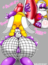 2022 anthro ass ball_suck balls big_butt bimbo blazedscarf broodal bubble_butt clothing cock_worship female fishnet fishnet_legwear genitals hariet_(mario) hi_res lagomorph legwear leporid lipstick_on_balls male male/female mammal mario_(series) multiple_images nintendo oral penis rabbit sex sucking super_mario_odyssey thong underwear unseen_male_face video_games