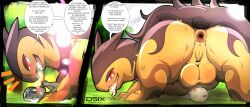 absurd_res alpha_pokémon ambiguous_gender animal_genitalia anon ass backsack balls blush blush_lines bodily_fluids dialogue dominant dominant_feral dominant_male drooling drooling_on_partner drooling_onto_other dsub9 duo english_text face_in_sheath feral game_freak genitals hi_res hisuian_typhlosion human male male/ambiguous mammal nintendo outdoors pokémon_(species) pokemon pokemon_legends:_arceus pokemon_only regional_form_(pokémon) saliva saliva_on_face saliva_on_tongue saliva_string scent_play sheath sheath_play size_difference size_play slightly_chubby smelly speech_bubble submissive submissive_ambiguous submissive_human text typhlosion video_games