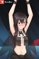 black_hair blush captured embarrassed fairy gender_transformation kirigaya_kazuto kirito nipples_visible_through_clothing purple_eyes rudy_saki rule_63 sweatdrop sword_art_online