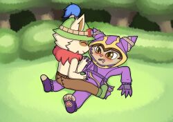 2boys anthro blush fur furry kennen league_of_legends teemo thunderlewd yaoi yordle