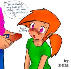 blush dem english_text faceless_male female male nickelodeon straight_hair text the_fairly_oddparents timmy_turner vicky vicky_(fairly_odd_parents)