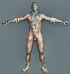 1boy bara black_ops black_ops_3 call_of_duty fight_boner gay gloves josef_krueger male male_only mask military modern_warfare muscular penis shemagh soldier solo tactical_gear