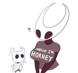 1girls 1other ? ambiguous_gender anthro anthro_only anthrofied artist_request big_breasts black_eyes black_sclera black_skin blank_eyes breasts cloak clothed clothes clothing empty_eyes english_text female full_body hollow_knight hornet_(hollow_knight) horns huge_breasts humanoid large_breasts mask masked mouthless nail nervous no_mouth protagonist_(hollow_knight) simple_background standing sweat sweating t-shirt tagme text tight_clothing upper_body voluptuous weapon white_background
