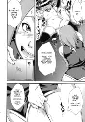 1boy 2girls 2girls1boy age_difference armwear bad_parenting blowjob boruto:_naruto_next_generations bottomless bottomless_female bottomless_male censor_bar censored choker collar comic daughter dialogue english_text fellatio female female_masturbation filming fingering incest male masturbating_during_fellatio masturbation monochrome mostly_nude mother mother_and_daughter naruto naruto_(series) older_male oral oral_sex recording sakura_haruno sarada_uchiha sex small_breasts smartphone sunahara_wataru threesome toeless_legwear uzumaki_naruto younger_female