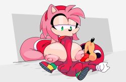 1boy 1boy1girl 1girls amy_rose comission derp_eyes fellatio furry horaco meme oral oral_sex paizuri smaller_male sonic_(series) sonic_the_hedgehog_(series) taller_girl thehoraco ugandan_knuckles