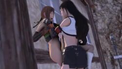 1futa 1girls 3d animated asphyxiation black_hair blackchaos64 brown_hair final_fantasy final_fantasy_vii futa_on_female futanari long_hair mp4 no_sound questionable_consent short_hair square_enix tifa_lockhart video yuffie_kisaragi