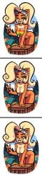 ahe_gao breasts coco_bandicoot crash_(series) cum eyewear gris9_(artist) marsupial nipples solo solo_female wumpa_fruit