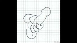 animated anthro genital_fluids large_penis male_only precum sketch solo sound squelching tagme video