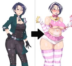 alternate_version_available ass_expansion before_and_after brain_drain brainwashing breast_expansion darkness_chaicha diaper female fire_emblem fire_emblem:_three_houses hair_growth huge_ass huge_breasts nintendo nipples overweight overweight_female personality_change shamir_nevrand thick_thighs thigh_expansion transformation weight_gain wide_hips