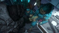 3d alien anal anal_sex animated big_balls big_penis gay krogan male_only mass_effect monster no_sound rooking tagme uncut video yaoi