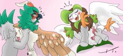 anal anal_sex anon avian bird birdofanatic dartrix decidueye human interspecies male/male male_only pokemon rimming