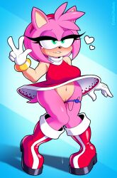 amy rose from sega by eroticphobia