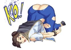 ass beaten bubble_butt busty chun-li defeated female female_focus female_only hourglass_figure k.o. street_fighter street_fighter_6 tagme vanbrand wide_hips