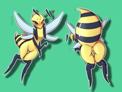 4_arms abdomen anthro bee cupid_bee female little_witch_academia multi_arm multi_limb presenting solo tagme