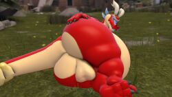 3d_(artwork) ass balls belly big_belly claws deity digital_media_(artwork) dragon genitals hi_res looking_at_viewer male mrrainbow nintendo overweight presenting scalie solo super_marshio the_legend_of_zelda the_wind_waker valoo video_games wind_waker