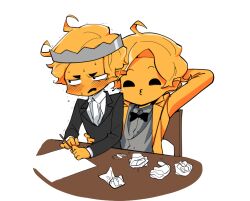 2boys anthro blush bullet_king_(enter_the_gungeon) enter_the_gungeon implied male_only suggestive tagme 딸딸딸달딸